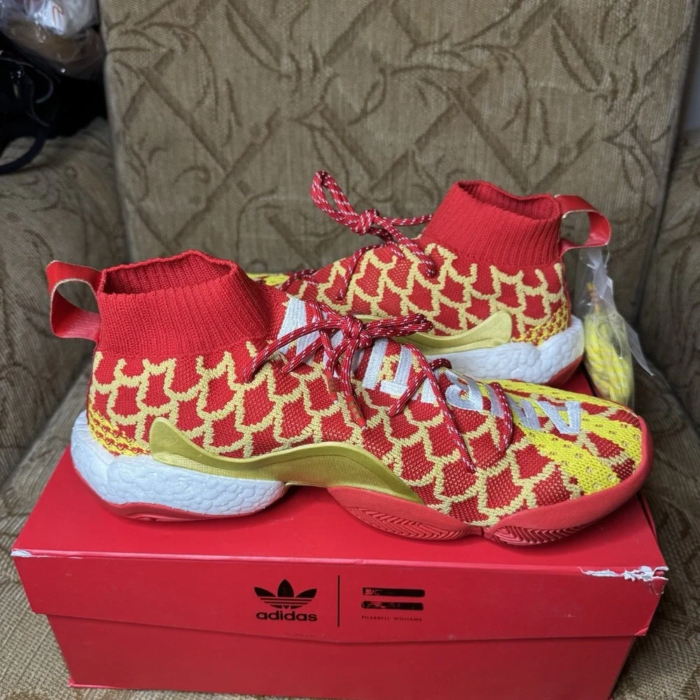 Adidas Pharrell x Crazy BYW Chinese New Year Sneakers Men's 10.5 Ambition EE8688